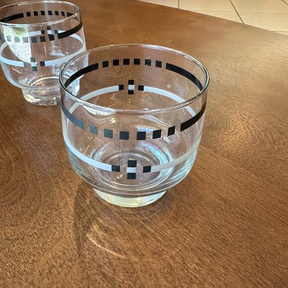 Vintage DOF Double Old Fashioned Contemporary Look Glasses Barware - Picture 7 of 9